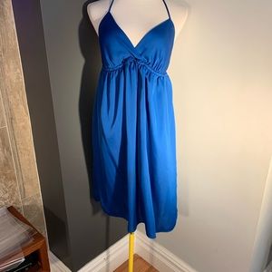 Old Navy Blue Halter Dress Large